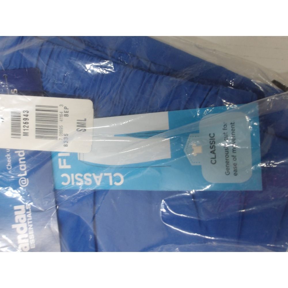 Landau Essentials Classic Fit Scrub Pants Royal Blue 8335 SML /#26669